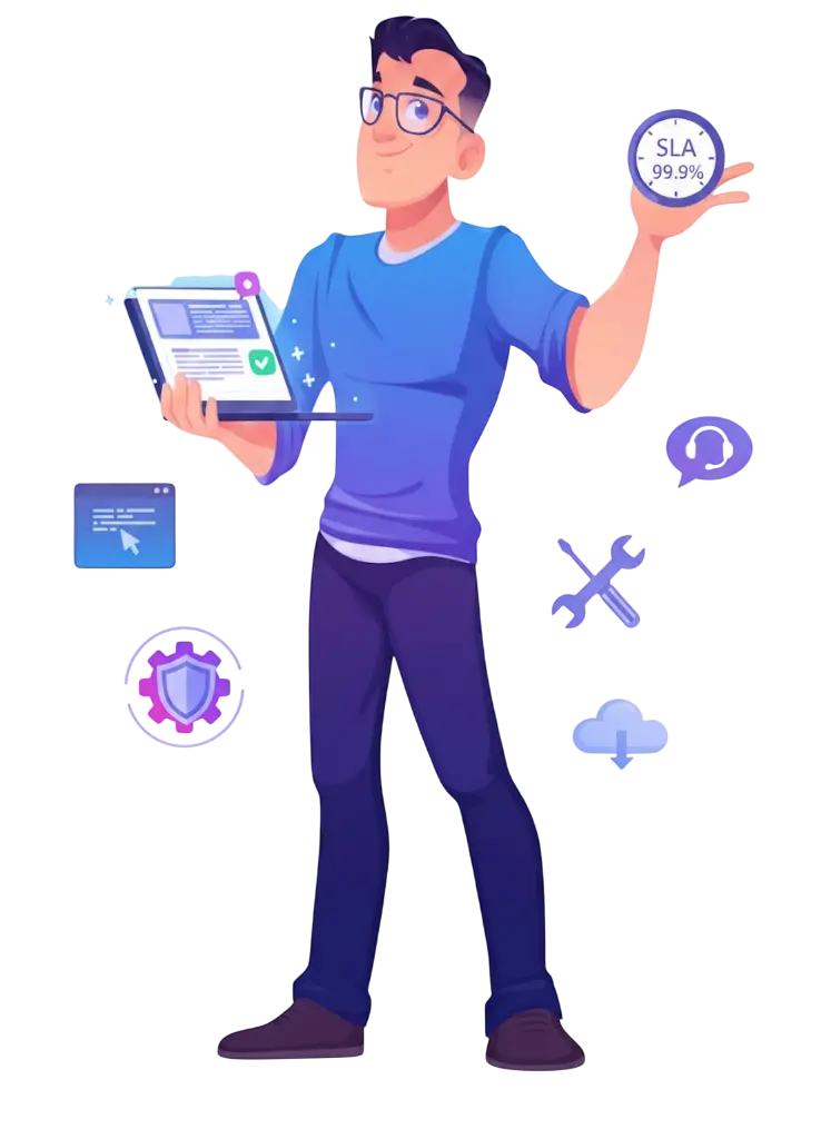 Weboldal karbantartás szupport és SLA